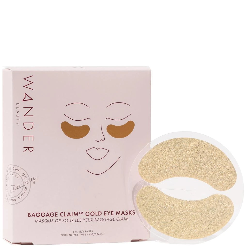 Wander Beauty Wander Beauty Baggage Claim Eye Masks - Gold