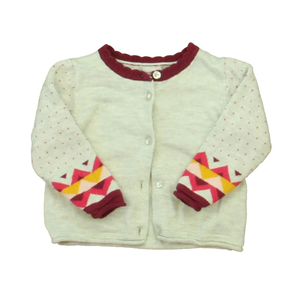 Catimini Girls Gray | Maroon Cardigan 1