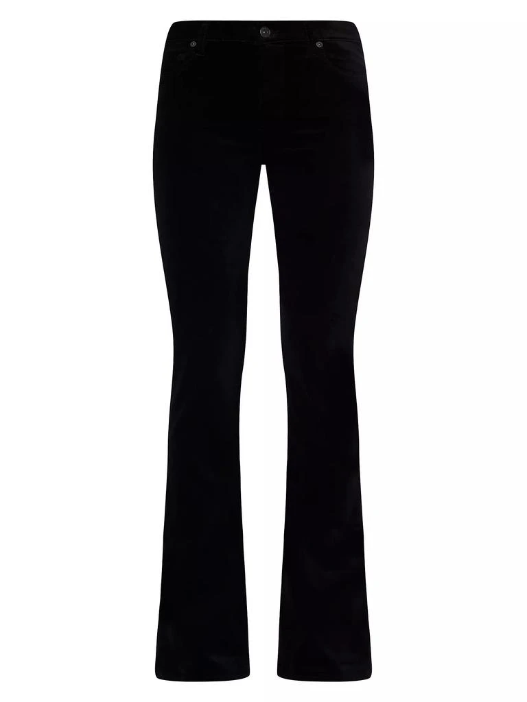 7 For All Mankind Ali Velvet Low-Rise Flared Jeans 1