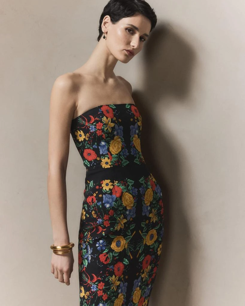 Cara Cara Leah Strapless Floral Midi Dress 2