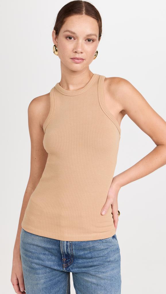 Recto RC Jacquard Logo Ribbed Tank Top