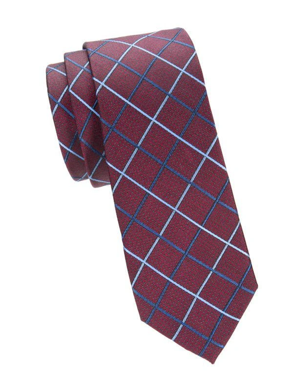 Ben Sherman Checked Silk Tie 1