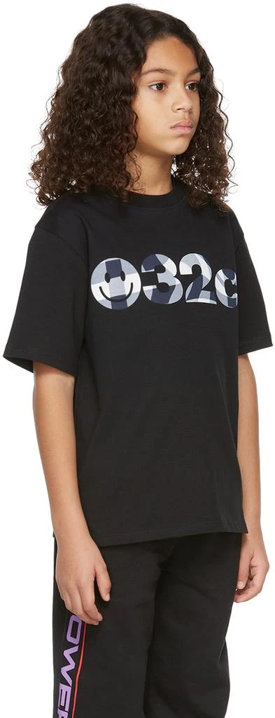 032c SSENSE Exclusive Kids Black Smiley Logo T-Shirt 3