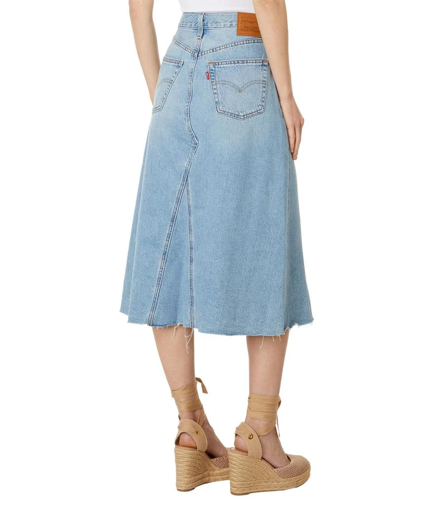 Levi's HR A-Line Deconstructed Midi Skirt 2