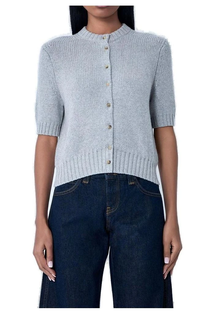 Khaite Khaite Nora Short-Sleeved Cardigan from Cettire