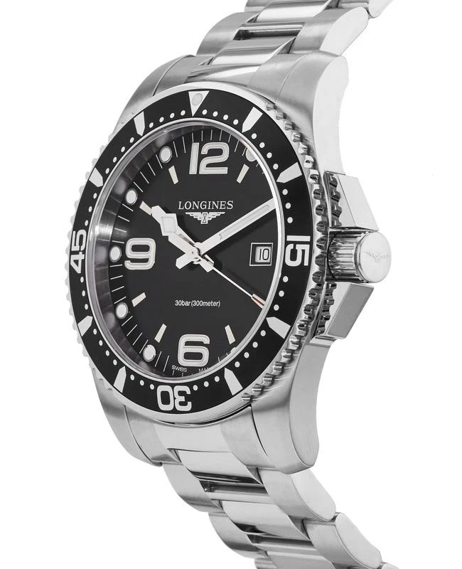 Longines Longines HydroConquest Quartz 44mm Black Dial Men's Watch L3.840.4.56.6 3