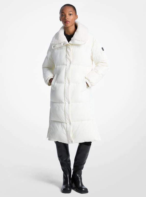 Michael Kors Faux Fur-Trim Quilted Puffer Jacket 1
