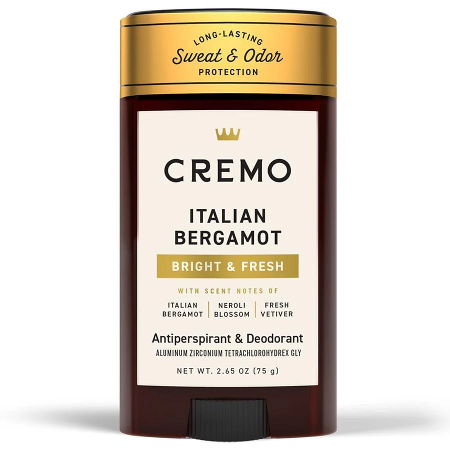 Cremo Antiperspirant 
Deodorant for Men Italian Bergamot