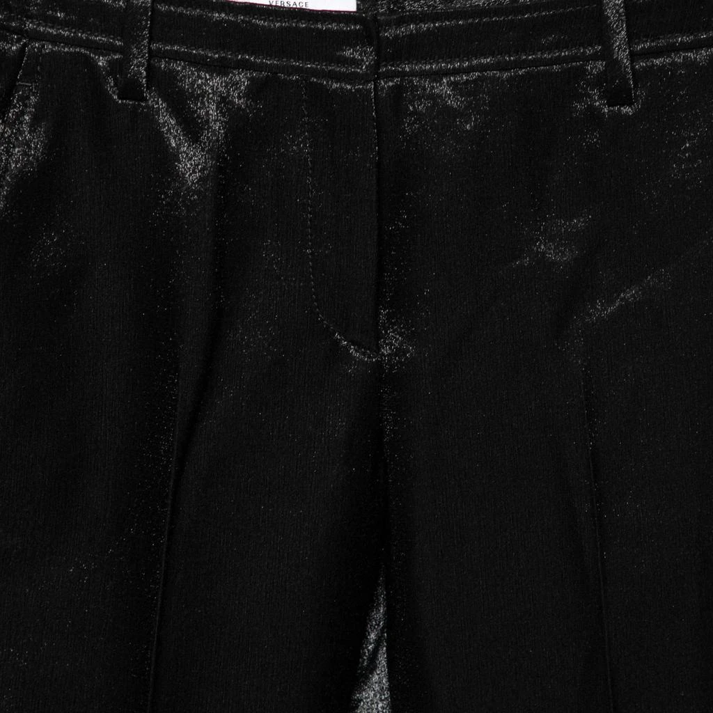 Versace Versace Collection Black Textured Wool Pants S 3