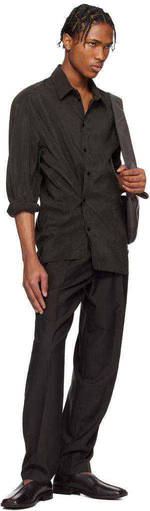 Lemaire Brown Small Croissant Bag 4