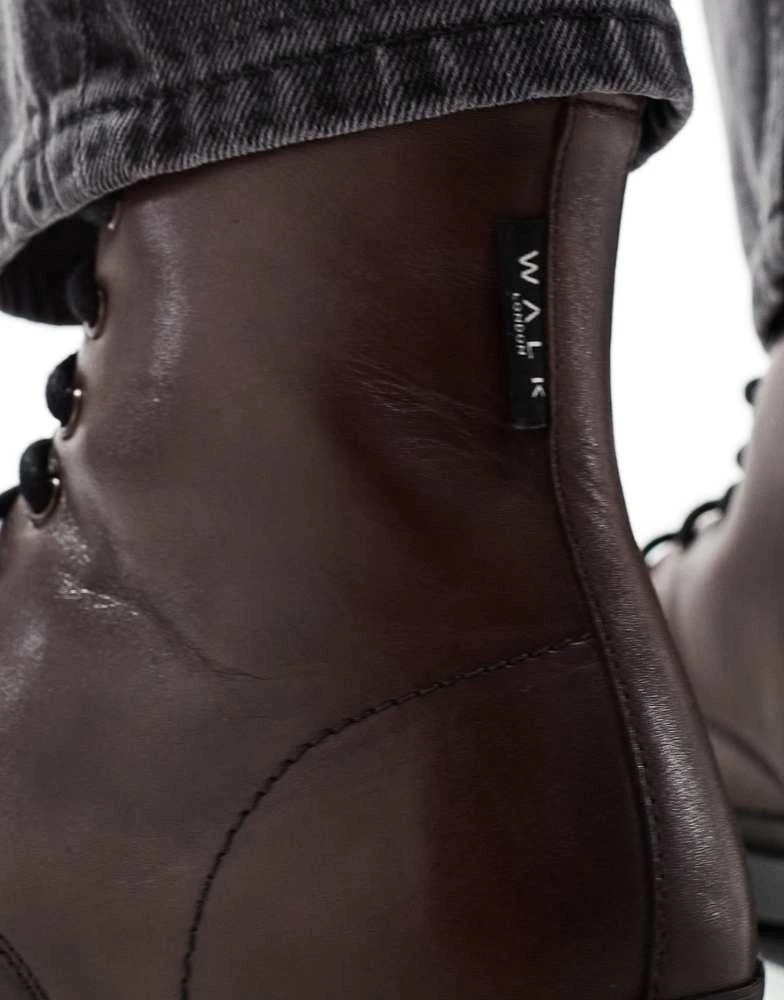 WALK LONDON Walk London Callum Lace boot in brown leather 3