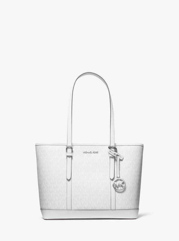 Michael Kors Jet Set Travel Small Signature Logo Top-Zip Tote Bag