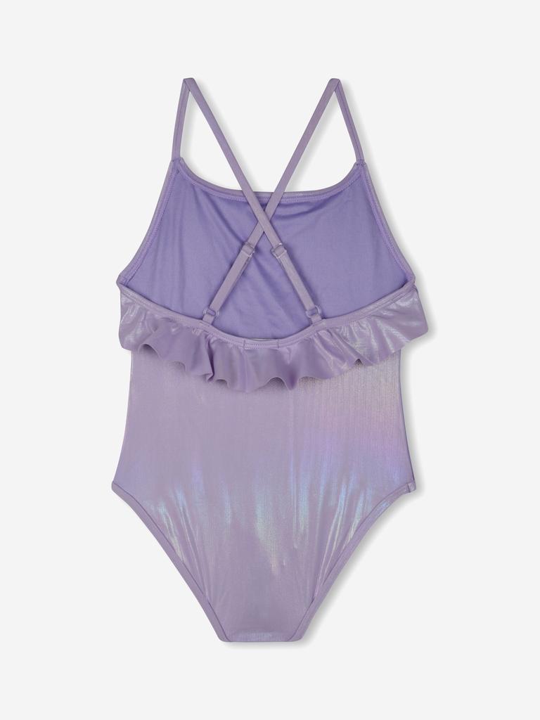 Billieblush Girls Sequin Ruffle Swimsuit in Multicolour