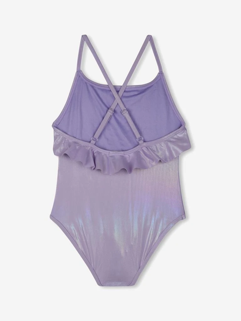 Billieblush Girls Sequin Ruffle Swimsuit in Multicolour 2