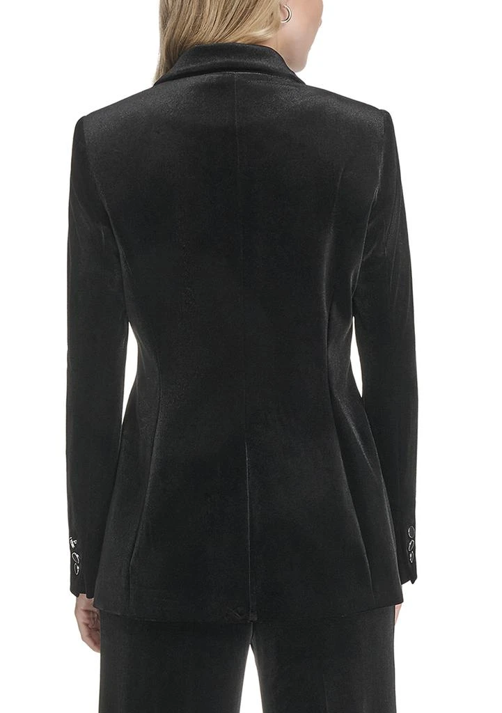 Calvin Klein Women
s 1-Button Velvet Blazer 2