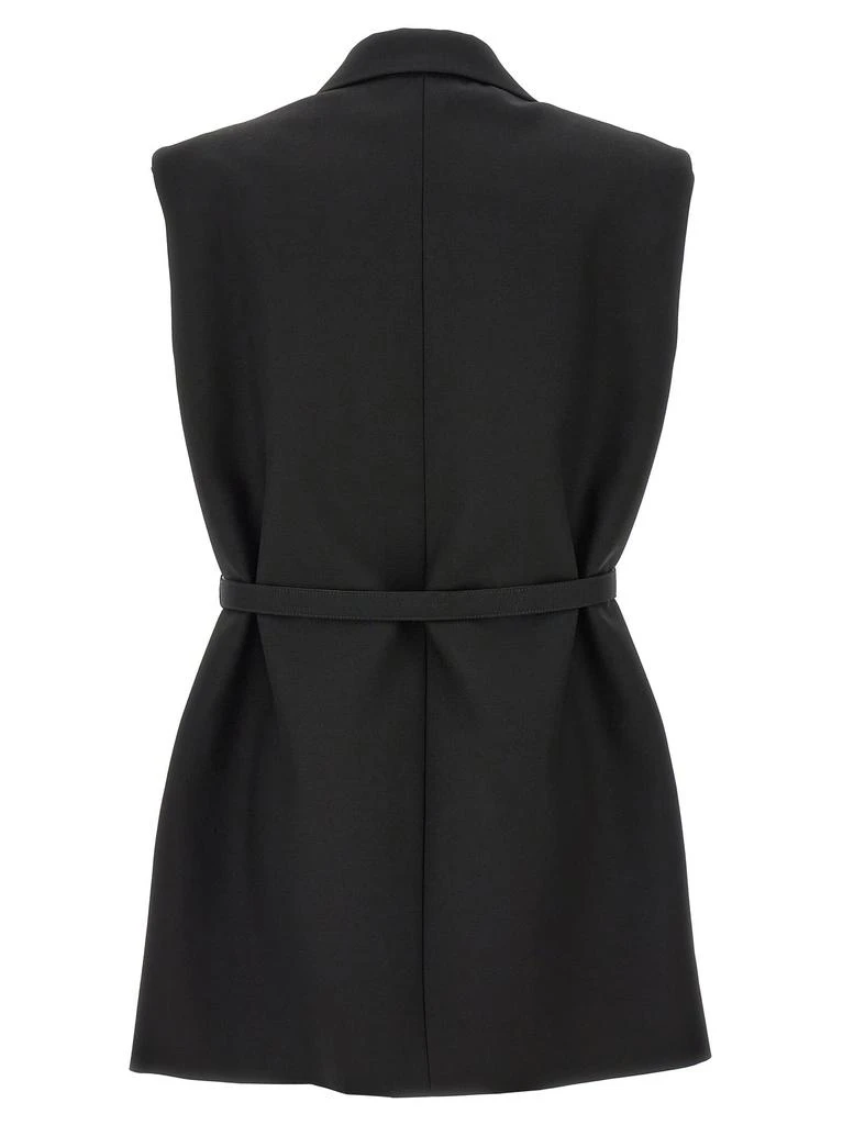 Jil Sander Women
s Belt Wool Vest 2