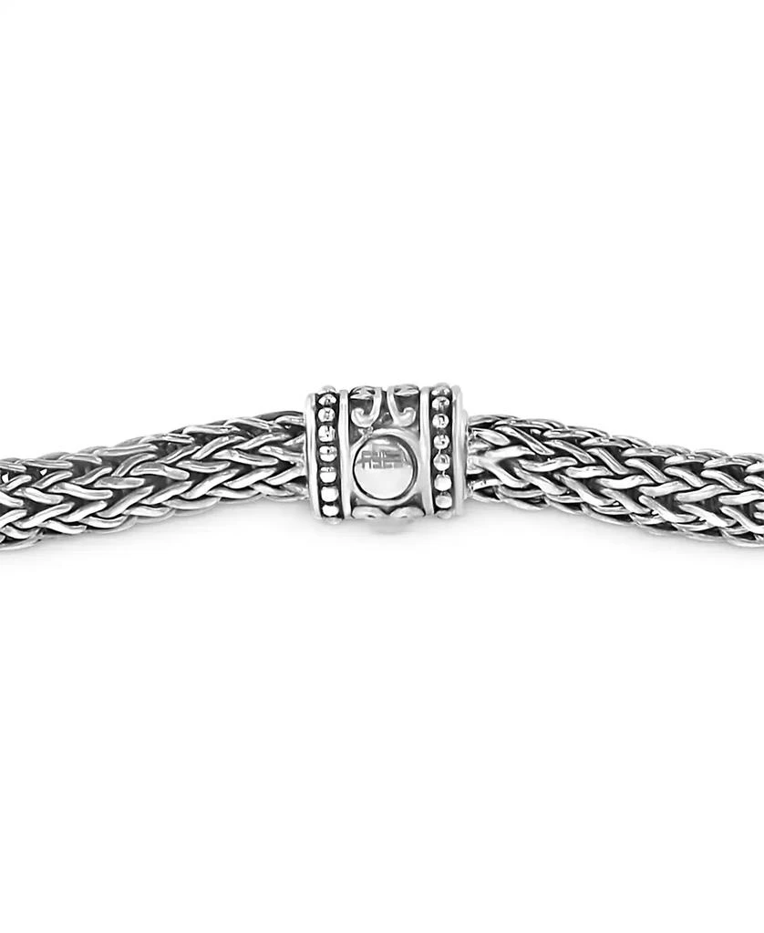 Effy EFFY® Diamond Cluster Woven Link Bracelet (1/3 ct. t.w.) in Sterling Silver & 18k Gold 3