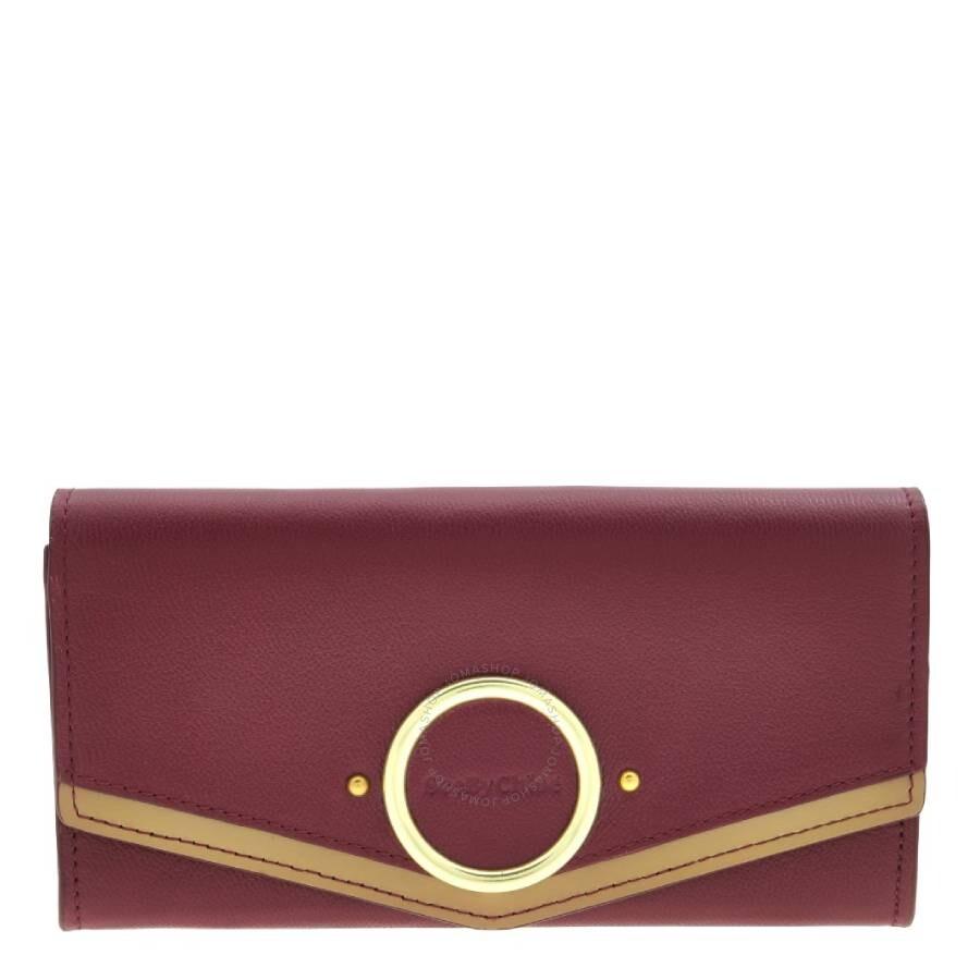 See by Chloé Aura Long Leather Flap Wallet