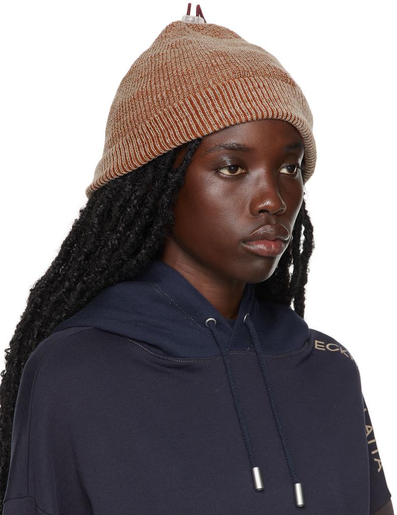 Eckhaus Latta Grey & Orange Stop Beanie