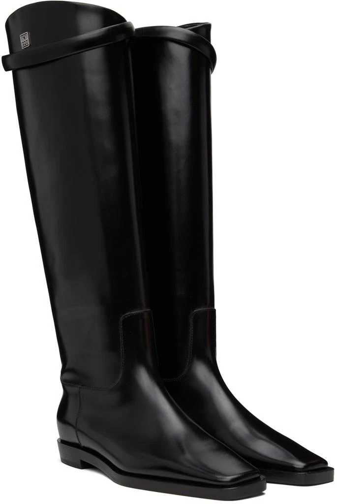 Totême Black 'The Riding' Tall Boots 4