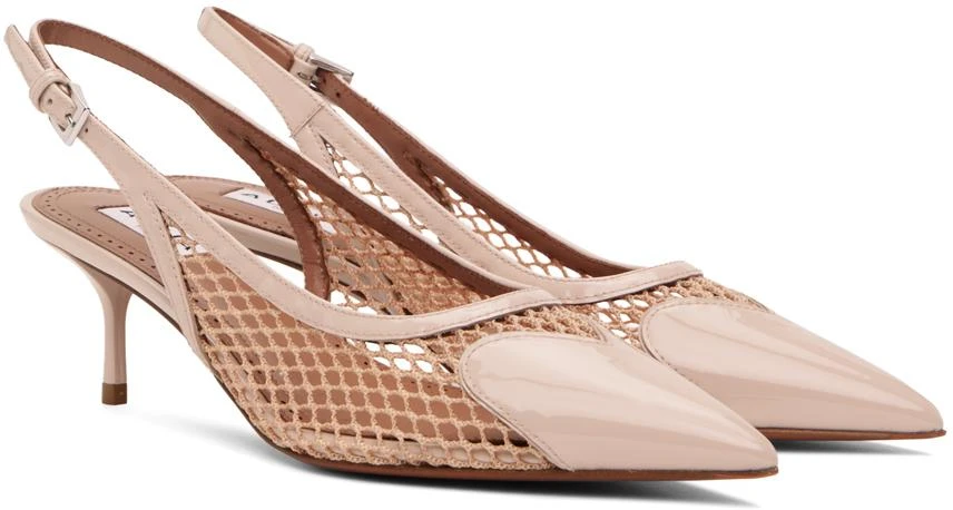Alaïa Beige 'Le Cœur' Slingback Heels 4