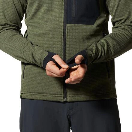 Mountain Hardwear Polartec Power Grid Full-Zip Hoodie - Men's 7