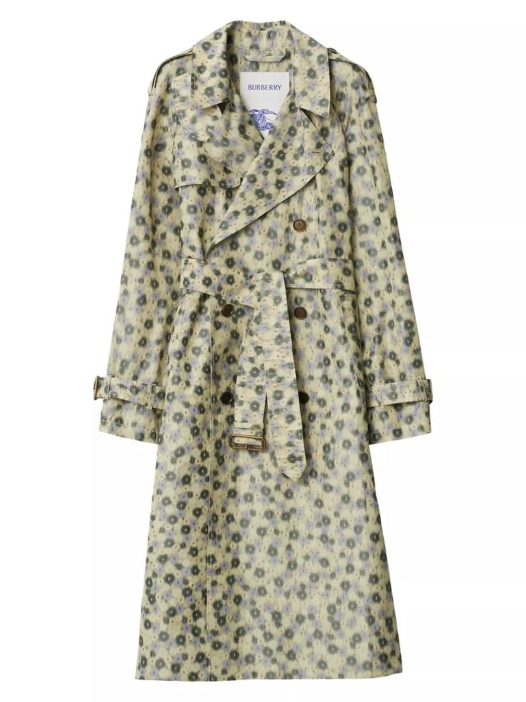 Burberry Floral Belted Trench Coat 1