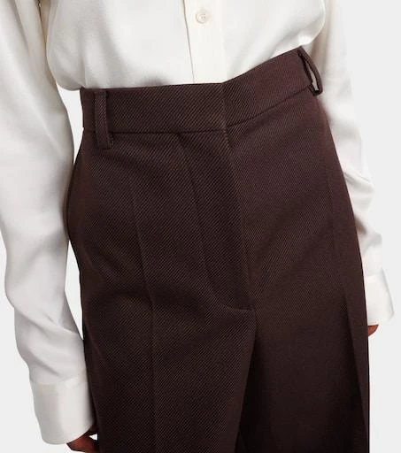 Stella McCartney High-rise wool wide-leg pants 4