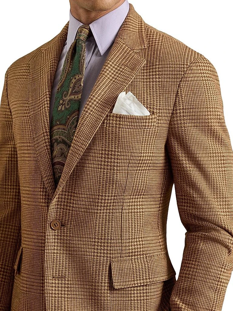 Ralph Lauren Hadley Hand-Tailored Plaid Jersey Jacket 7