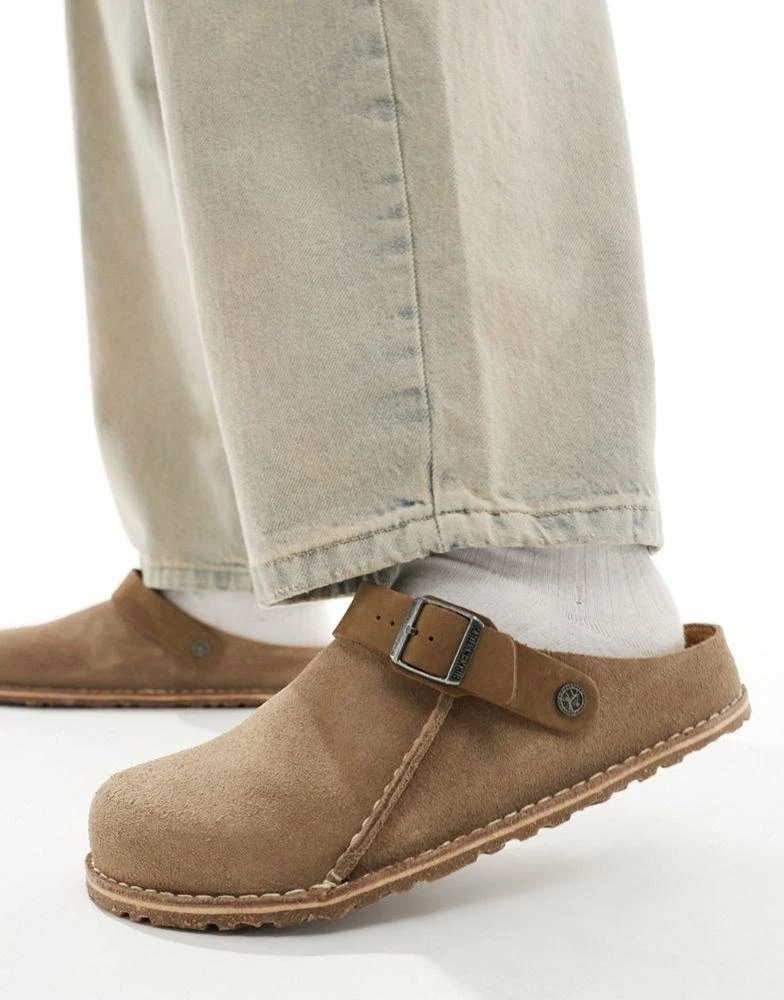 Birkenstock Birkenstock unisex Lutry clogs in brown suede 4