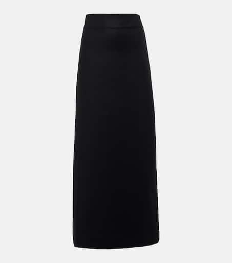 Adriana Degreas Cotton-blend maxi skirt