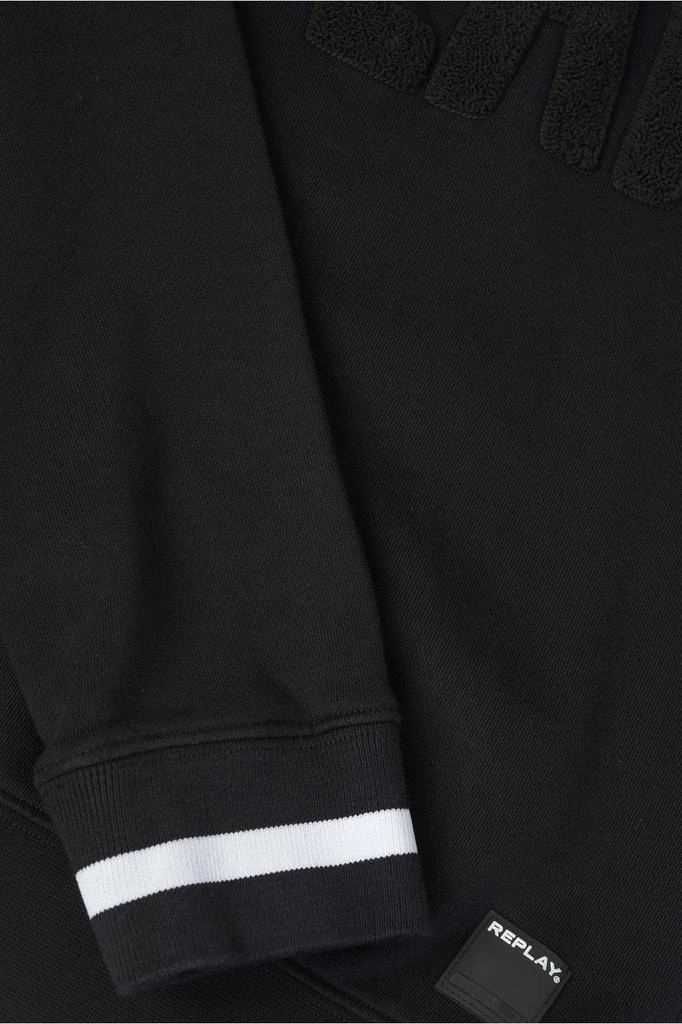 Replay Reply Textured Logo Sweatshirt 4