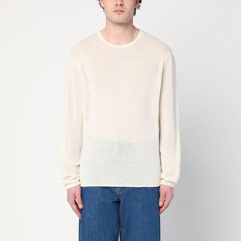 AURALEE Ivory cashmere sweater 1