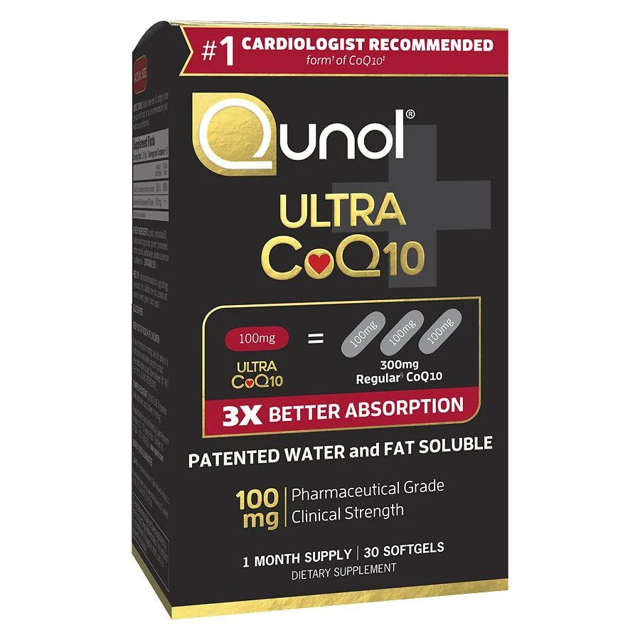 Qunol Ultra 100 mg CoQ10 Dietary Supplement Softgels 1