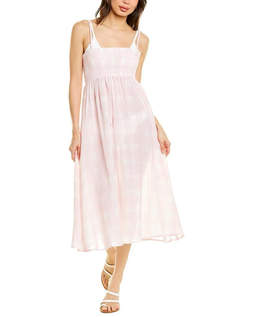 Willow Tree Linen Blend Skirt in Black