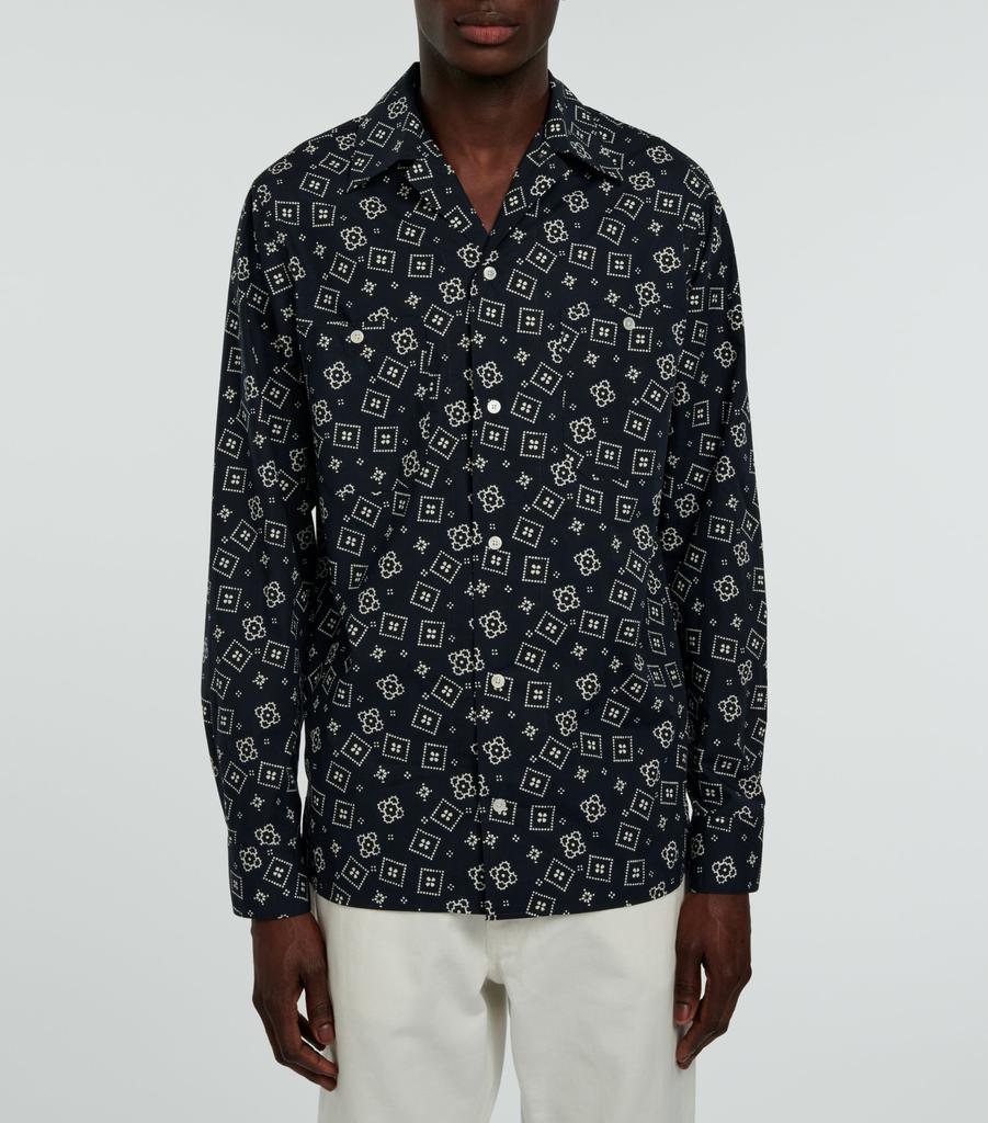 Fursac Fursac - Chemise À Imprimé Bandana En Popeline De Coton - Carbone