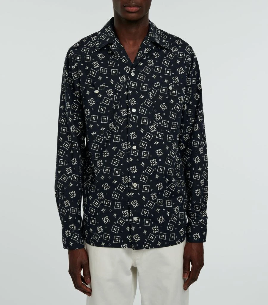 预计3周后发货 Fursac Fursac - Chemise À Imprimé Bandana En Popeline De Coton - Carbone 1