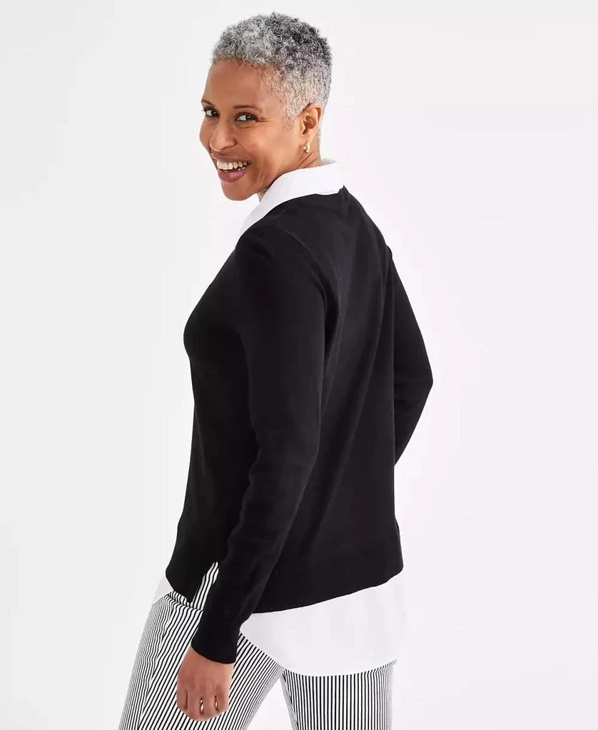 Style & Co Women's Long Sleeve Twofer Sweater, Created for Macy's 2