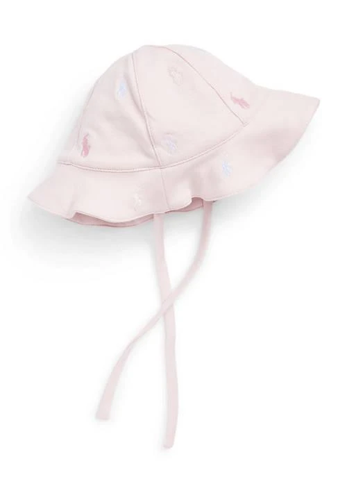 Ralph Lauren Lauren Childrenswear Baby Girls Polo Pony Cotton Interlock Hat 2