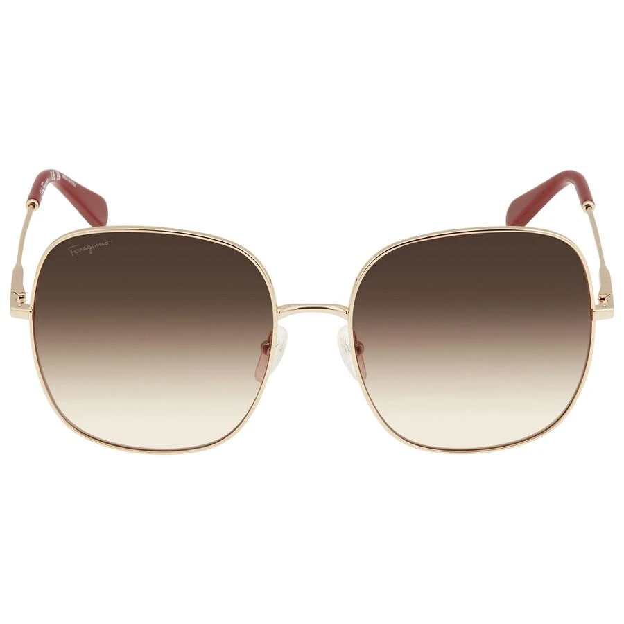 Salvatore Ferragamo Salvatore Ferragamo Brown Gradient Square Ladies Sunglasses SF300S 703 59 1