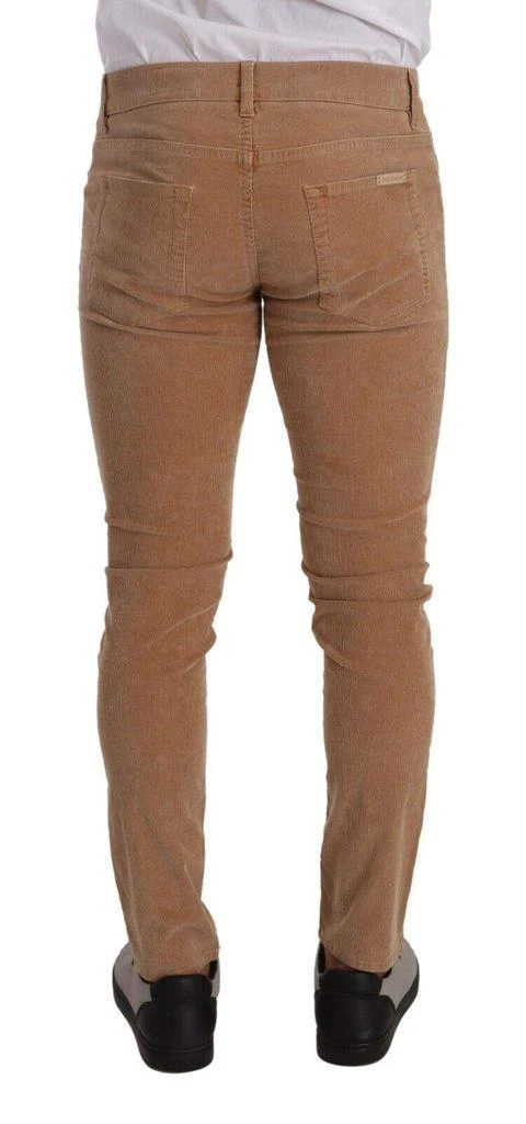 Dolce & Gabbana Dolce & Gabbana Brown Corduroy Cotton Skinny Slim Fit Jeans 3