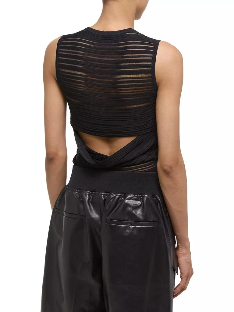 Helmut Lang Ribbed Open-Back Tank 7