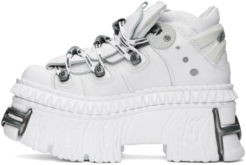 Vetements White New Rock Edition Platform Sneakers 3