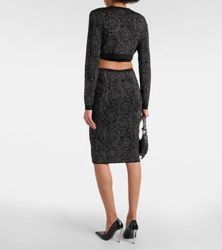 Versace Barocco cropped cardigan 3