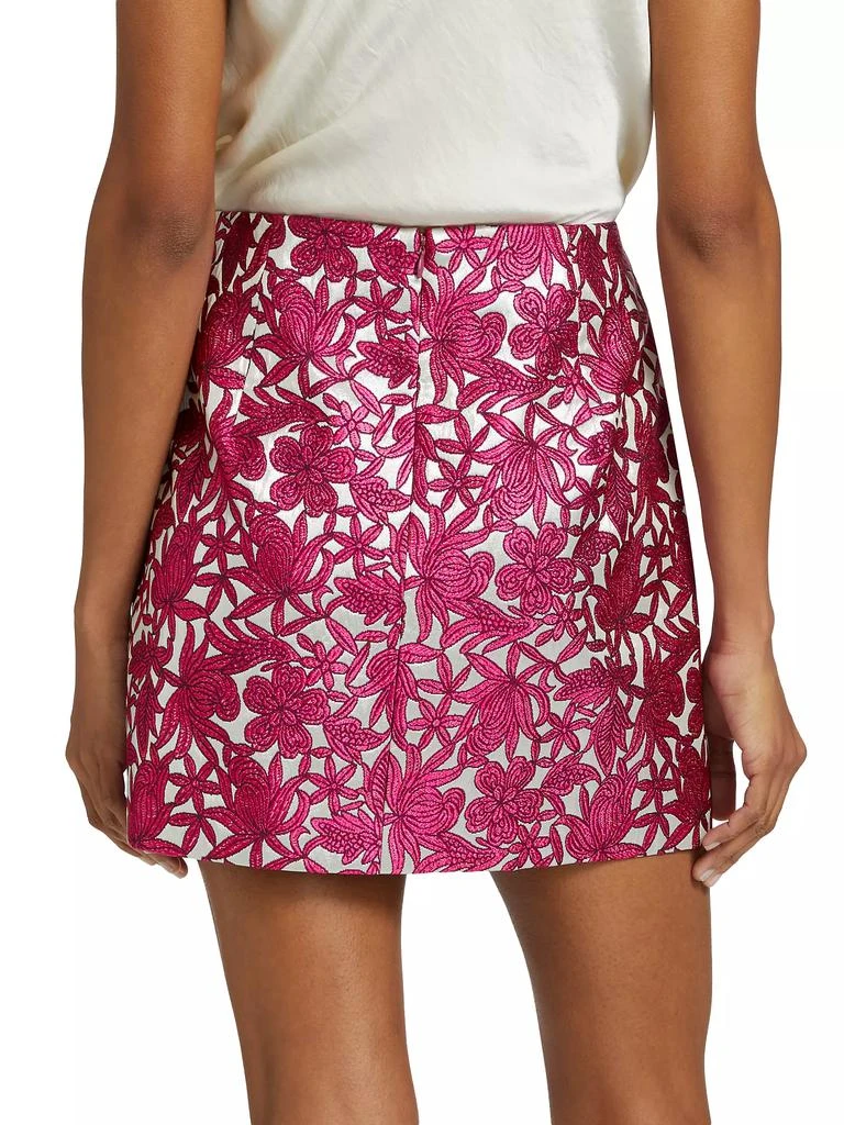 Milly Floral Jacquard Miniskirt 5