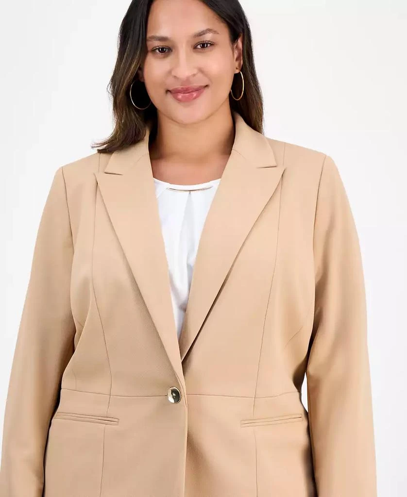 Kasper Plus Size Single-Button Blazer 3