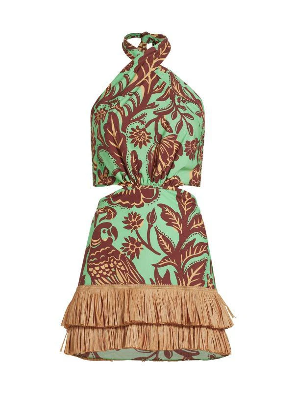 JOHANNA ORTIZ Summery Mindset Halter Mini Dress 6