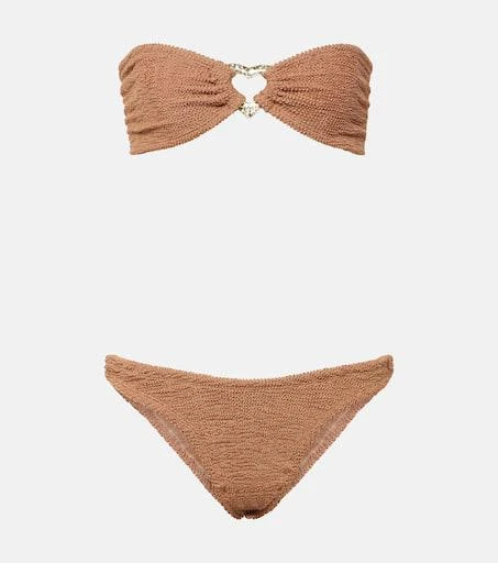 Hunza G Nicole embellished bikini 1