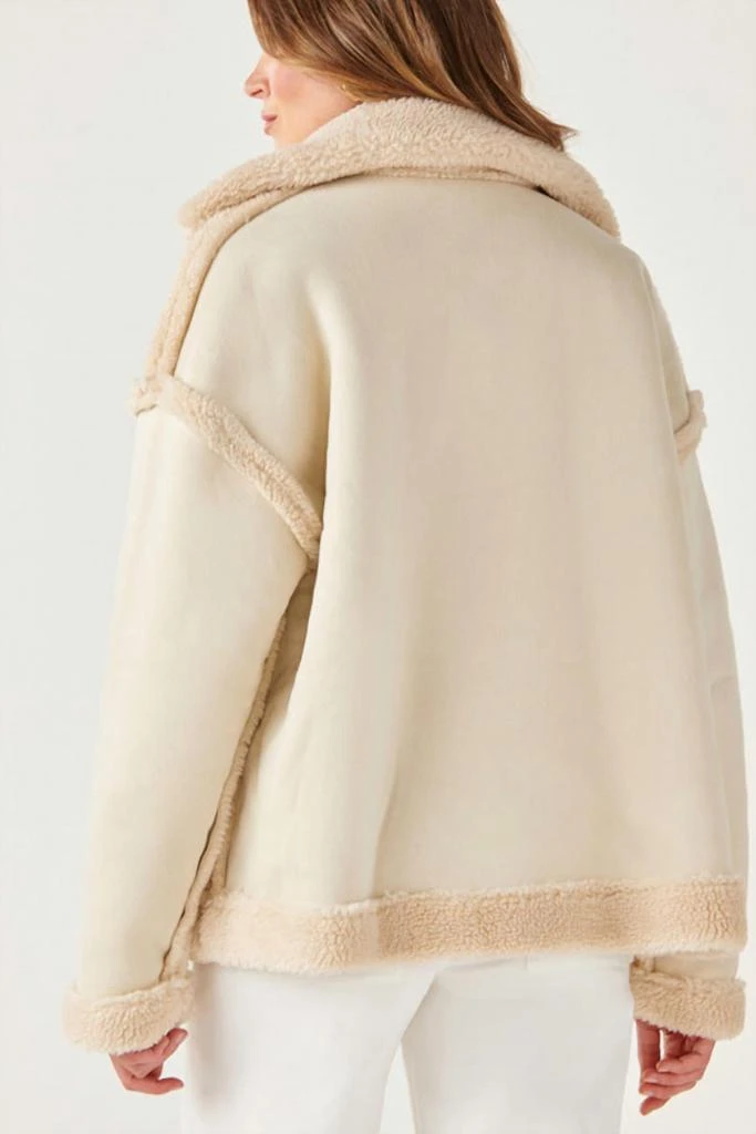 Charlie Paige Shearling Woven Jacket 3