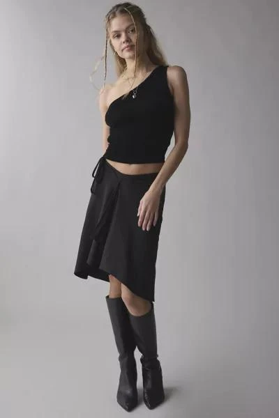 Motel Motel Esmeray Asymmetric Hanky Hem Midi Skirt 3
